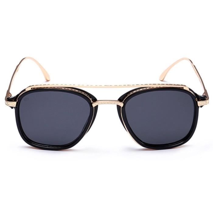 PRIVE REVAUX - Lunettes Retro - Modèle The Jetsetter Polarisé Noir Mixte