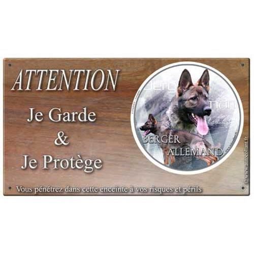 Plaque de garde berger allemand - Achat / Vente Plaque de Plaque de garde berger allemand - Achat / Vente Plaque de