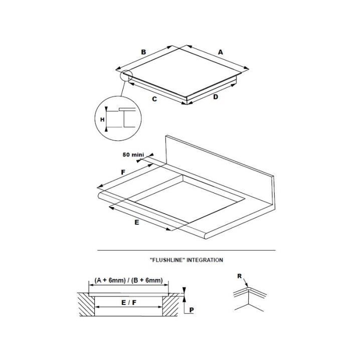 Table à induction 3 zones avec booster1