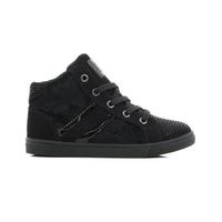 BOTTINE Baskets Montantes en Cuir et Polyester Noir Enfant BOTTINE Baskets Montantes en Cuir et Polyester Noir Enfant