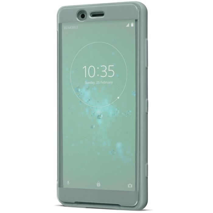 Sony Style Cover Touch XZ2 Compact Bleu Vert