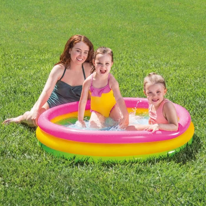 Intex 57412 Piscine 3 Boudins Fond Gonflable Achat Vente