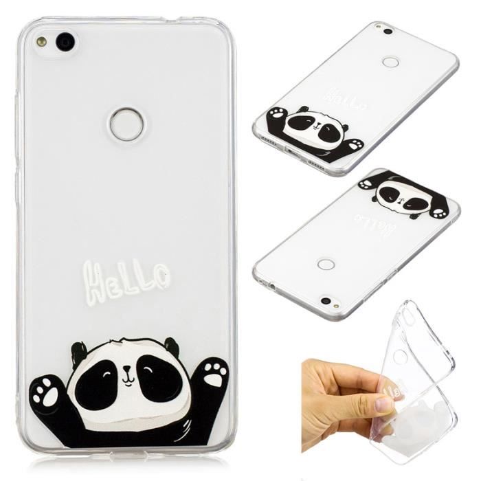 coque en silicone pour portable huawei p8 lite panda