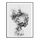 Tableau abstrait noir et blanc