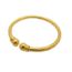 MAILLON DE BRACELET plaqué câble manchette bracelet or jaune 18 carats