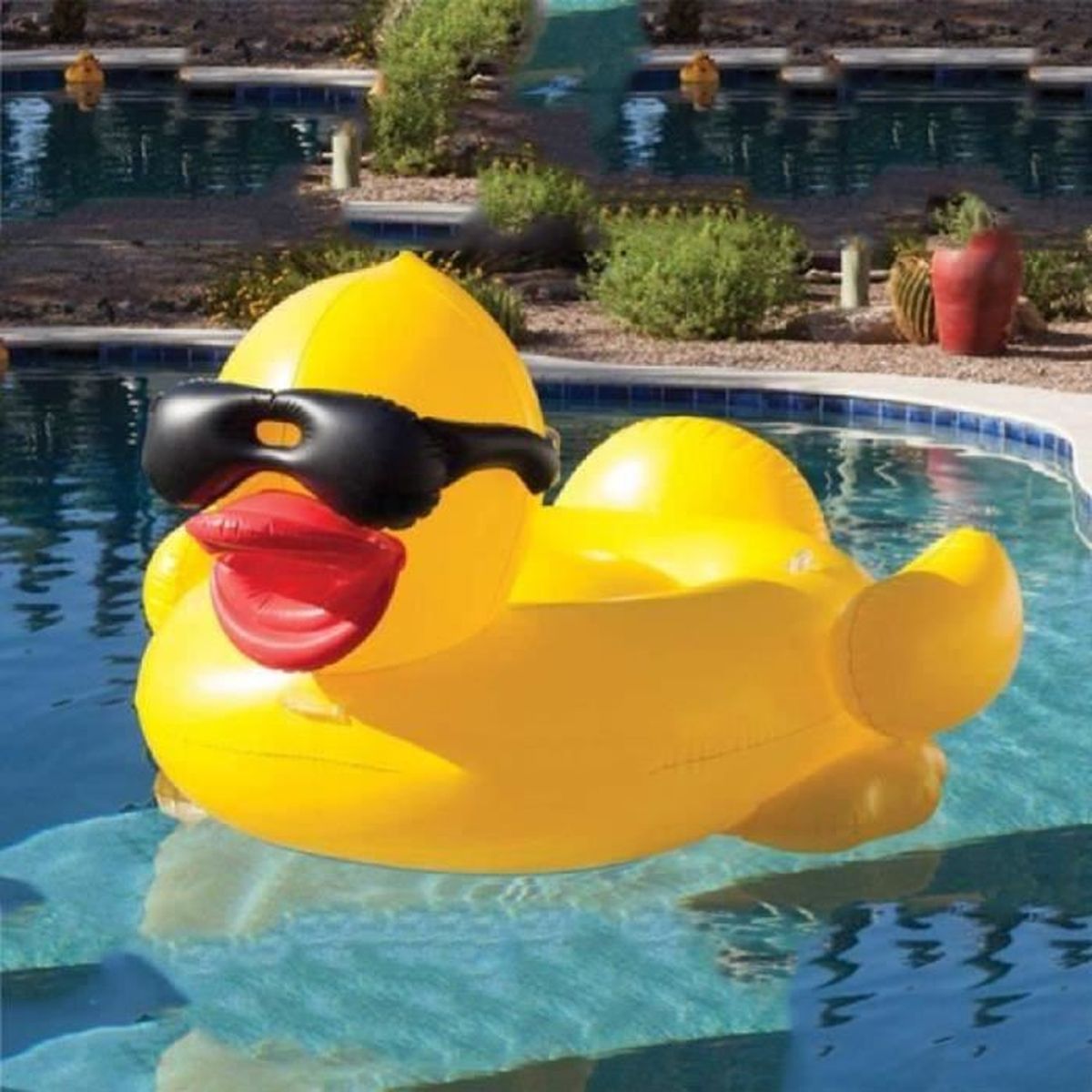 Bouée Canard Géante Gonflable - 180 Cm, PVC épais, Pour Piscine Ou Plage