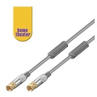 CÂBLE TV - VIDÉO - SON Câble Tv-Sat coaxial satellite fiches F mâle, 2.5m CÂBLE TV - VIDÉO - SON Câble Tv-Sat coaxial satellite fiches F mâle, 2.5m