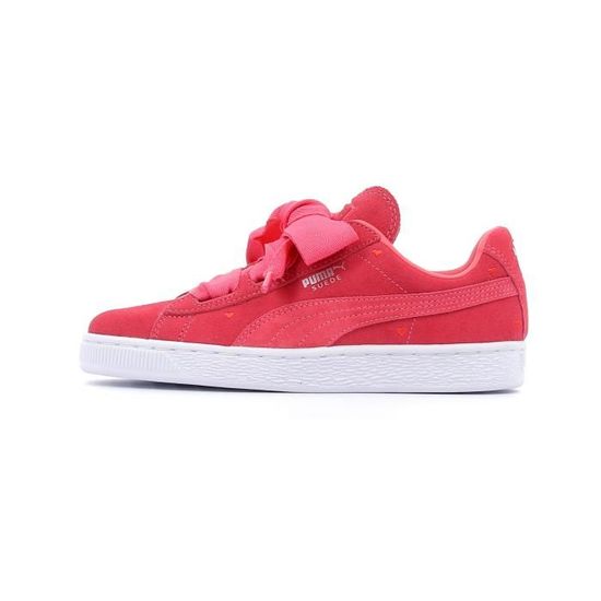 Baskets basses Puma Suede Heart Valentine Rose Rose - Achat / Vente basket Baskets basses Puma Suede Heart Valentine Rose Rose - Achat / Vente basket