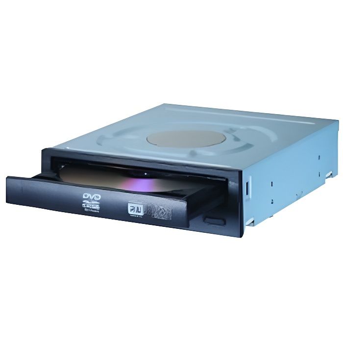 Graveur DVD+R/-R 24x - Double couche DVD-R 8x - Interface SATA - 2 Mo de cache - Version bulk - Ref. IHAS124-14