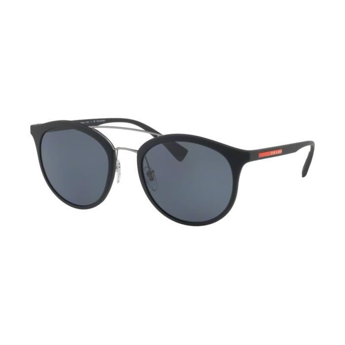 De Gris Rubber Black Lunettes Sps04r Noir Prada Polarisé Soleil 54 sQrhxdCtB