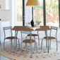 En WalnutIdéal Lot Élégante Chaises Pour 5 Manger Et Salle PiècesTable À 4 De Pliantes Aq5Rj34L