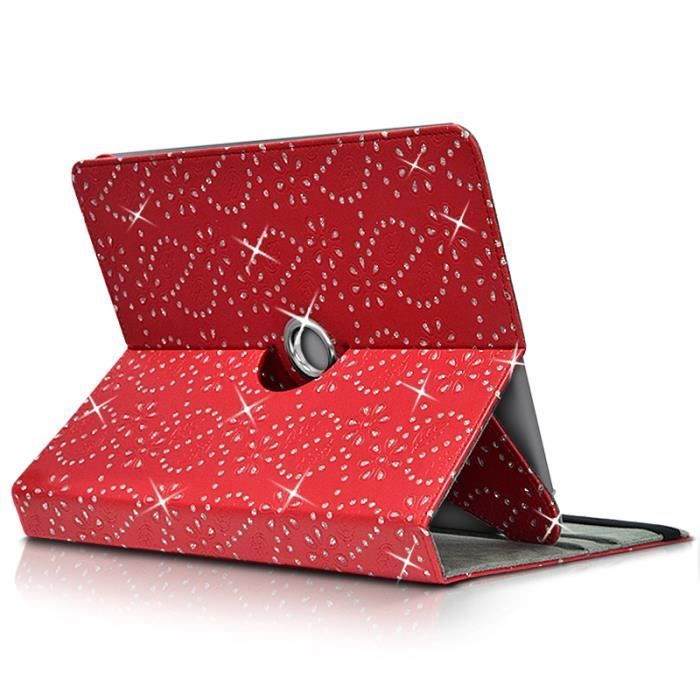 Etui Support Universel L Diamant Rouge pour Tablette2
