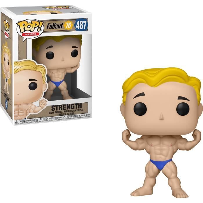 Figurine Funko Pop! Games: Fallout 76 - Vault Boy: Strength