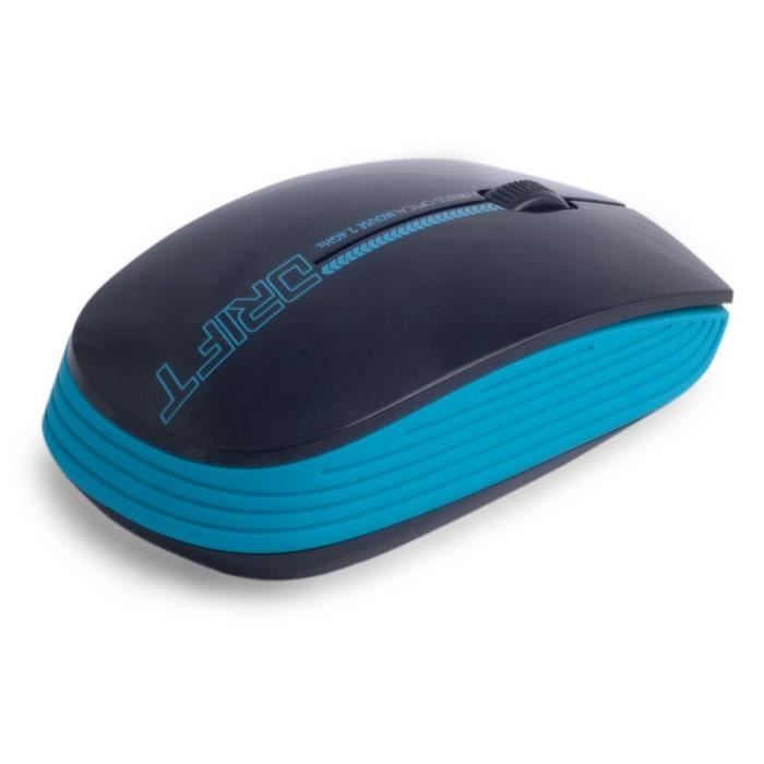 ADVANCE Souris S-190BL - Sans fil - Optique - 3 Bourons - 1600 DPI - PC - Bleu