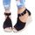 Minetom Femme Mode Sandale Peep Toe Talon Compensé