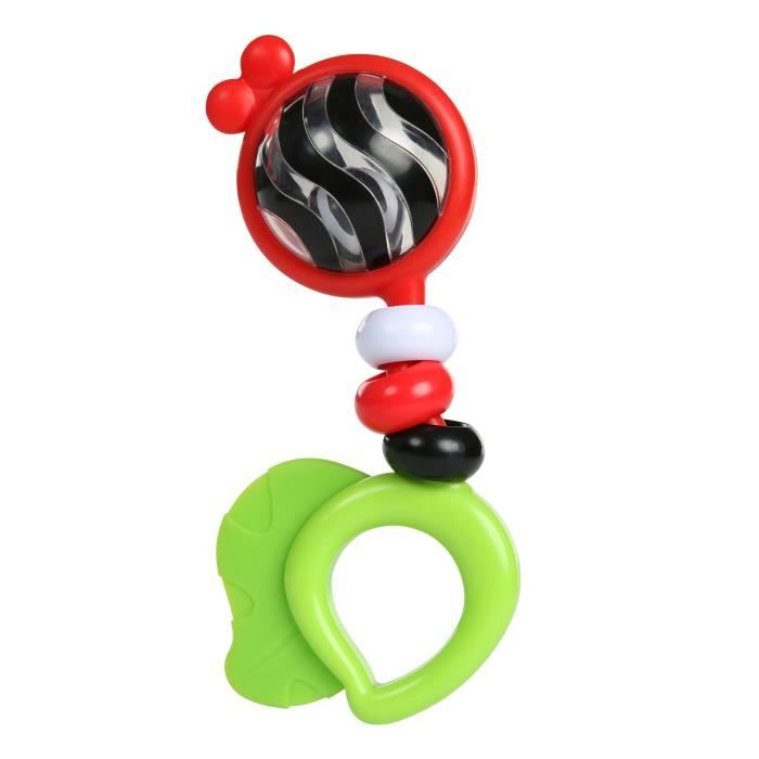 BABY EINSTEIN Hochet et jouet de dentition Bright Bold Rattle & Teether - Multicolore