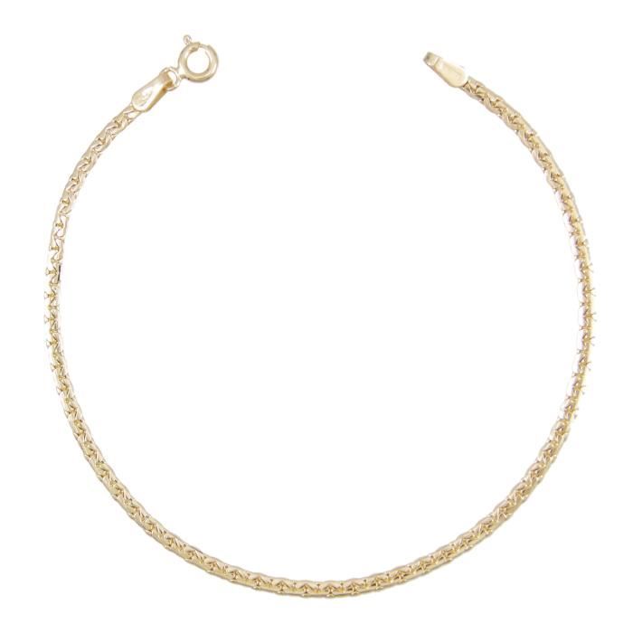 Les Bijoux d'Emma - Bracelet Maille Haricot - OR 9CT