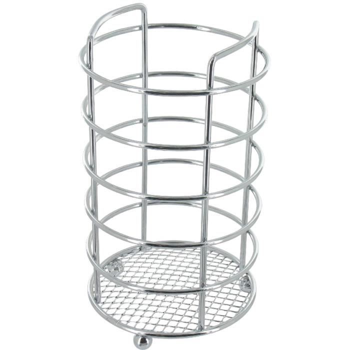 Porte ustensiles fil chromé rona