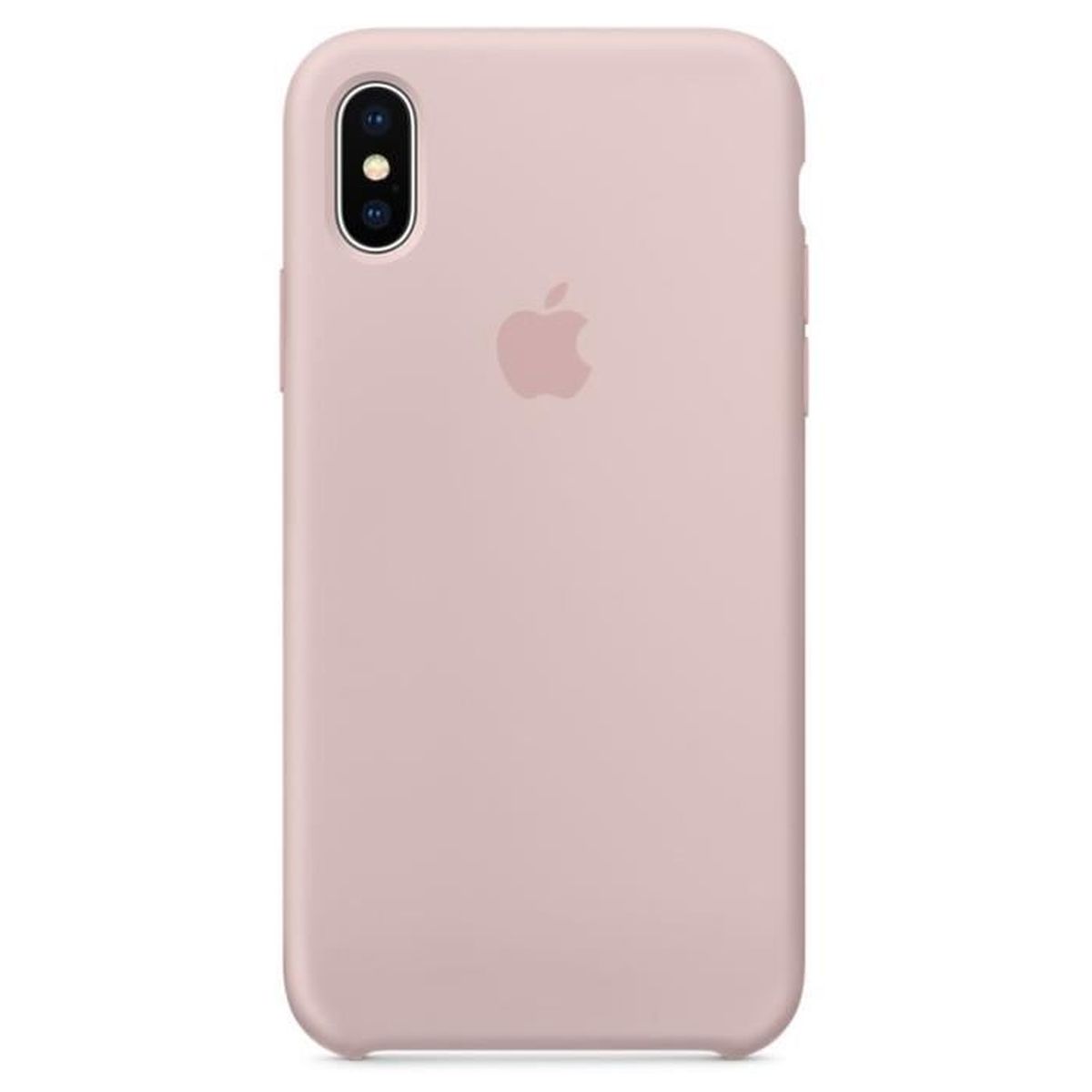 coque iphone xr apple rose pale