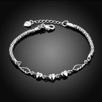 BRACELET - GOURMETTE Simple Bijoux Coeur 925 argent avec des ailes Char BRACELET - GOURMETTE Simple Bijoux Coeur 925 argent avec des ailes Char