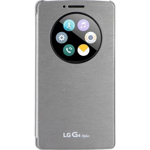 LG Etui folio CFV-120 LG pour G4 Stylus - Argenté