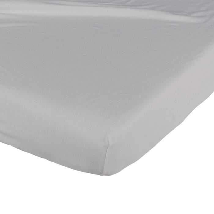 TINEO Drap Housse Bébé Imperméable Gris 60x120 cm