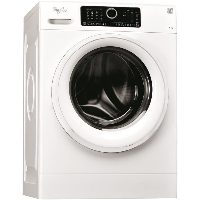 WHIRLPOOL FSC-R80417-Lave linge frontal-8 kg-1400 trs /min-A+++-Moteur induction-SoftMove