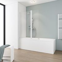 PORTE DE BAIGNOIRE Pare-baignoire pliant 104x130 cm, paroi de baignoi PORTE DE BAIGNOIRE Pare-baignoire pliant 104x130 cm, paroi de baignoi