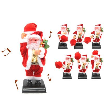 AUTOMATE ET PERSONNAGES Père Noël automate avec chapeau et Sac cadeaux