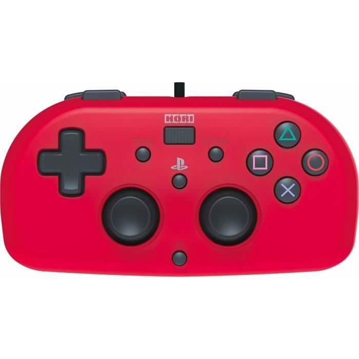 Mini Manette filaire PS4 Rouge