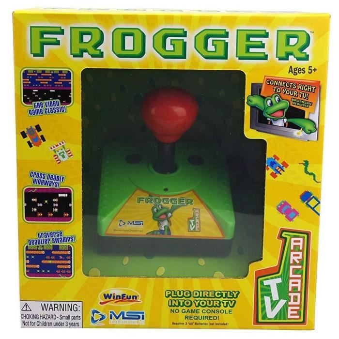Console avec Frogger intégré TV Arcade Plug & Play