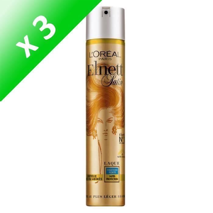 Produit shopeco.fr : Lot De 3 - L'OREAL PARIS Elnett Classique Laque - Cheveux secs - 300 ml