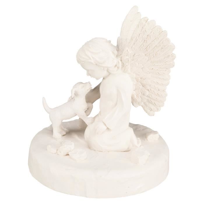 TRIXIE Pierre tombale chien avec ange - Ø12x14cm - Blanc - Pour chien