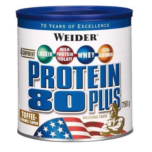 WEIDER Boîte de Protein 80+ Toffee Caramel 750g