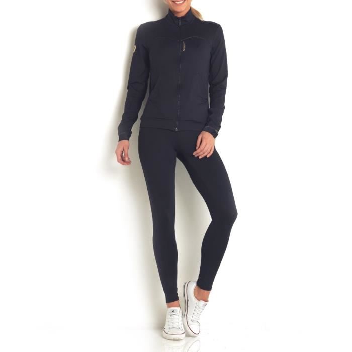 HAPPY AND SO Veste Multisport - Femme - Noir et Doré