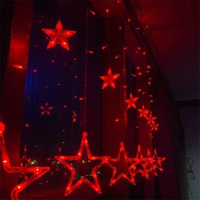 guirlande rideaux noel