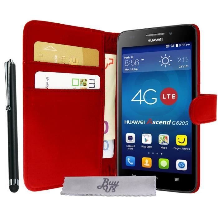 coque huawei g620s rouge