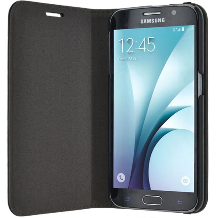 MOLESKINE Classic Etui Folio portefeuille pour Samsung Galaxy S6 G920 - Noir