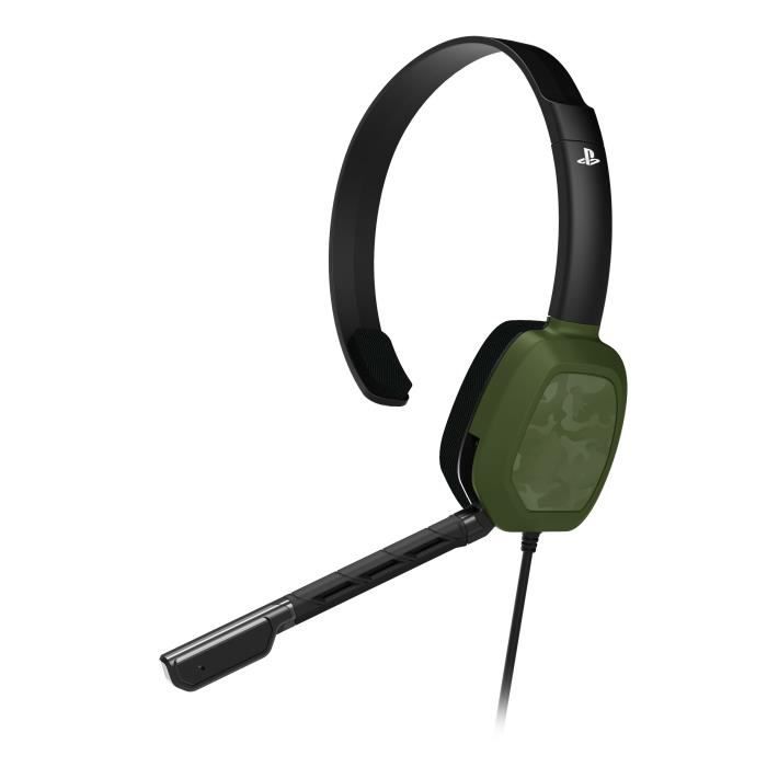 Casque Afterglow Chat LVL1 Camo Verte pour PS4