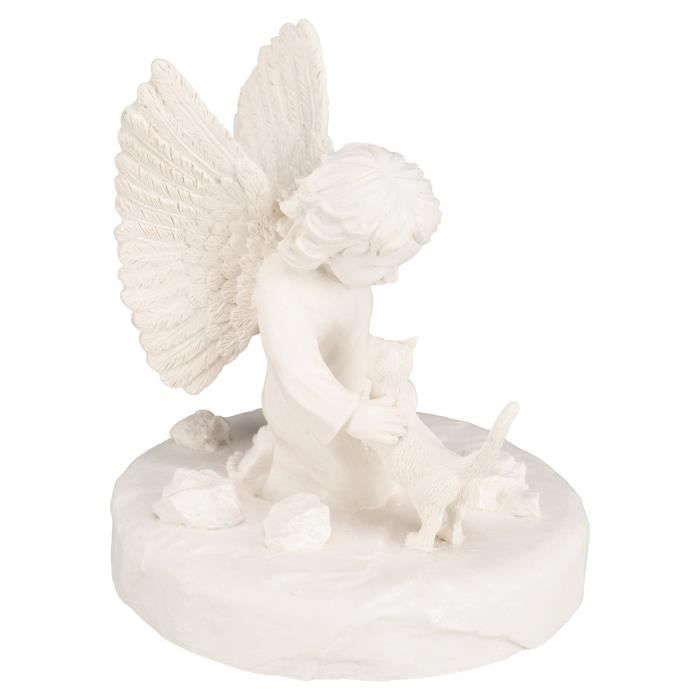 TRIXIE Pierre tombale chat avec ange - Ø12x14cm - Blanc - Pour chat