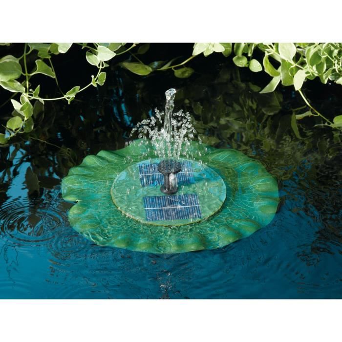 Pompe de fontaine solaire pour bassin de jardin nénuphar ...