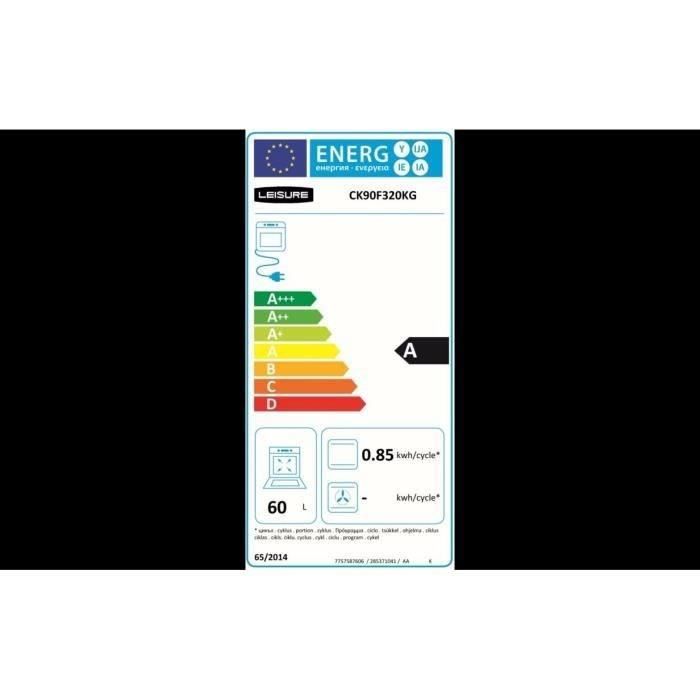  CK90F320KG-Piano de cuisson table gaz-5 foyers-5,5kWh-triple3