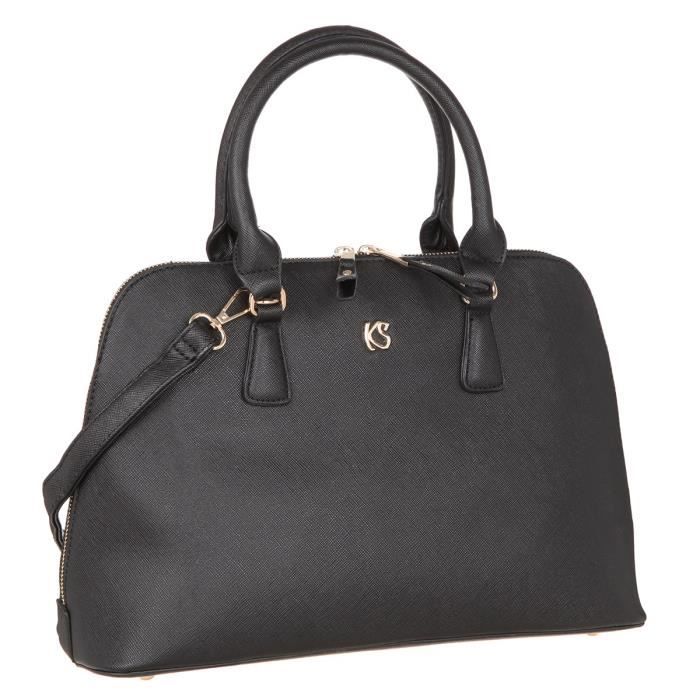 KINSTON - Sac Cabas BLACK Noir