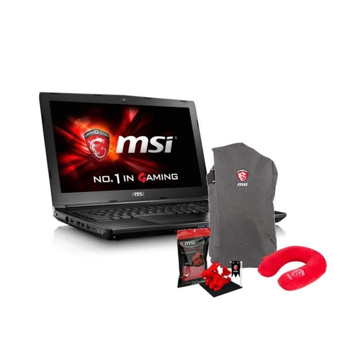 MSI PC Portable Gamer GL62 7RD-441XFR - 15,6'' - RAM 8Go -Sans OS -Intel Core i5 -GTX 1050 + pack accessoires