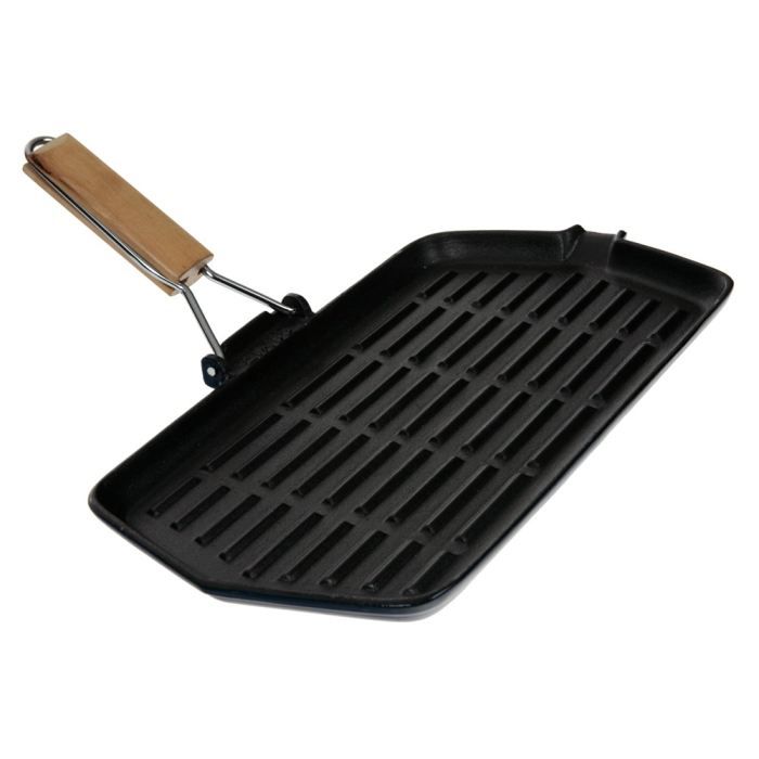 21 x 35 cm   Achat / Vente GRILL   CREPIERE Gril fonte rectangle 21