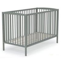 LIT BÉBÉ AT4 Lit à barreaux bébé Gris 60x120 cm LIT BÉBÉ AT4 Lit à barreaux bébé Gris 60x120 cm