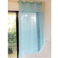 VOILAGE RIDEAU VOILE A OEILLETS 140x250 TURIN TURQUOISE VOILAGE RIDEAU VOILE A OEILLETS 140x250 TURIN TURQUOISE