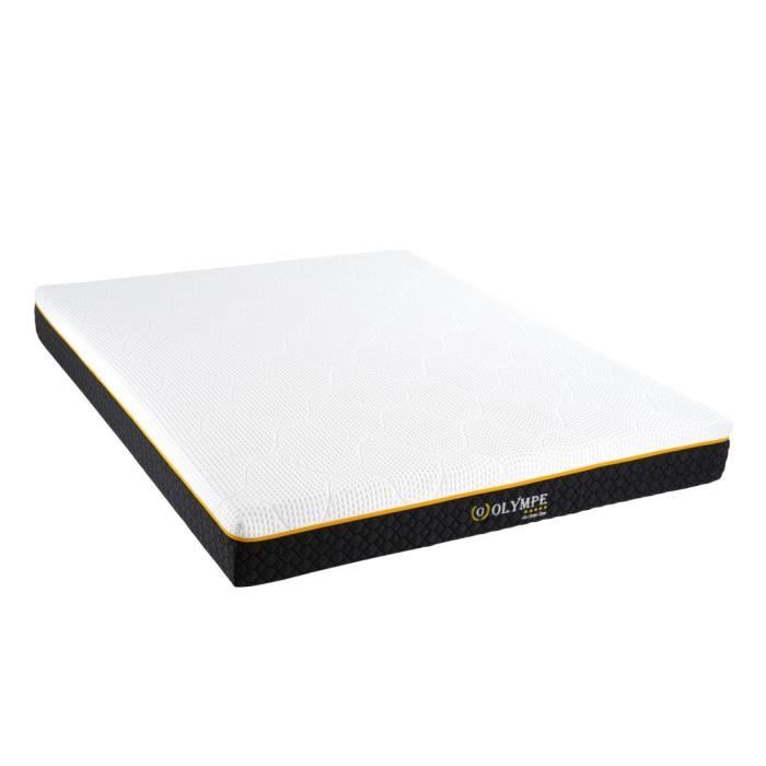 OLYMPE LITERIE Matelas 140x200 - Mémoire de forme lavend'tech® 30kg/m3 - Ferme - ALLURE