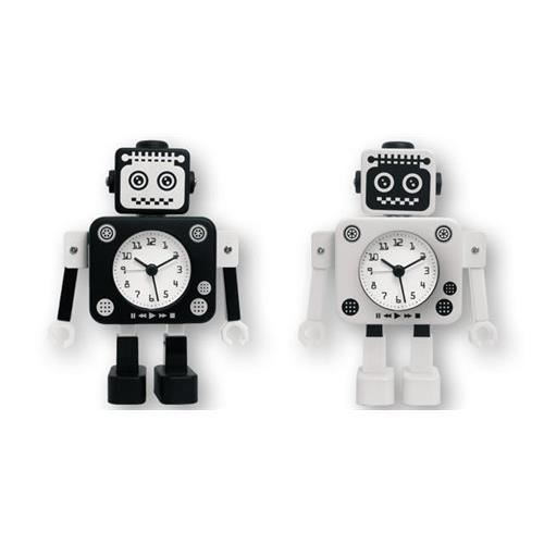 Reveil Noir Robot (1 unité) - radio réveil, avis et prix pas cher