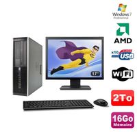 UNITÉ CENTRALE + ÉCRAN Lot PC HP Compaq 6005 Pro SFF AMD 3GHz 16Go 2To Gr UNITÉ CENTRALE + ÉCRAN Lot PC HP Compaq 6005 Pro SFF AMD 3GHz 16Go 2To Gr